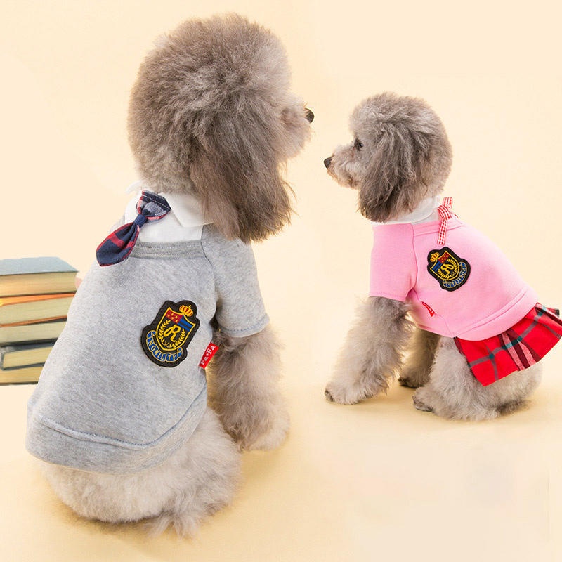 Couple Baju Anjing Peliharaan Pakaian Seragam Peliharaan Untuk Anjing Kecil Sedang Kostum Chihuahua Puppy Pet Shirt Clothes