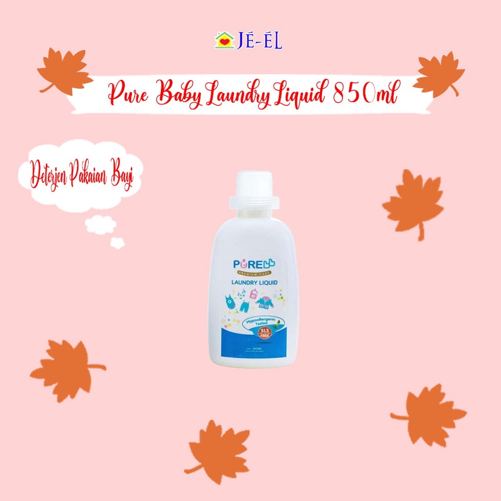 Pure Baby Laundry Liquid 850ml/Deterjen Pakaian Bayi