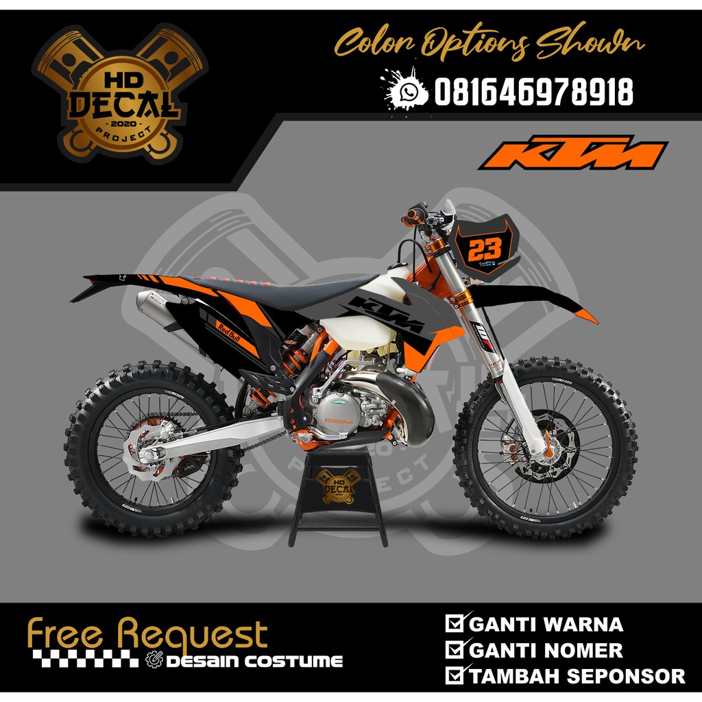 DECAL KTM 250 SIXDAY DECAL SIXDAY STRIPING KTM 250 STRIPING SIXDAY 08