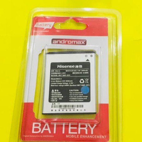 [RO ACC] BATTERY BATERAI BATRE ANDROMAX A H15408 ORIGINAL 99%