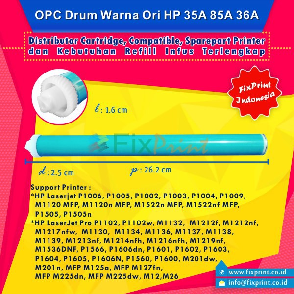 OPC Drum Cartridge CF279A 79A HP Pro M12nw M12 M26a M26nw Warna Ori