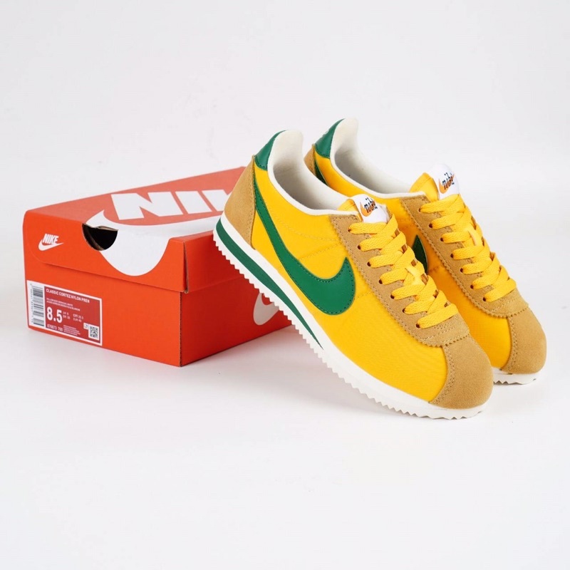 Nike Classic Cortez Nylon Yellow Green