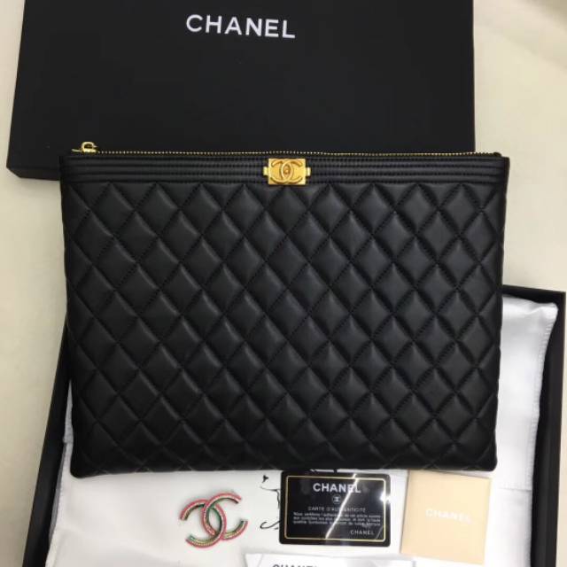 CHANEL IPAD CLUTCH 9815-1 / TAS IPAD / SUPER MIRROR QUALITY