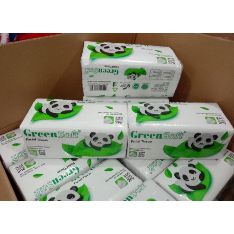 GREEN SOFT TISSUE 200 SHEET