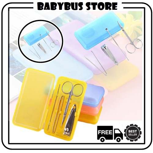 BBS MANICURE SET 4PCS MANICURE PEDICURE SET GUNTING KUKU SET