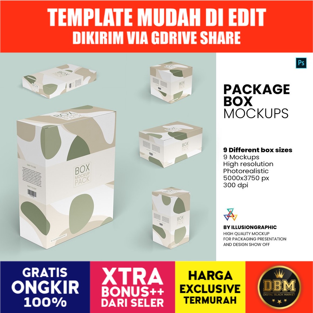 Package Box Mockups 9