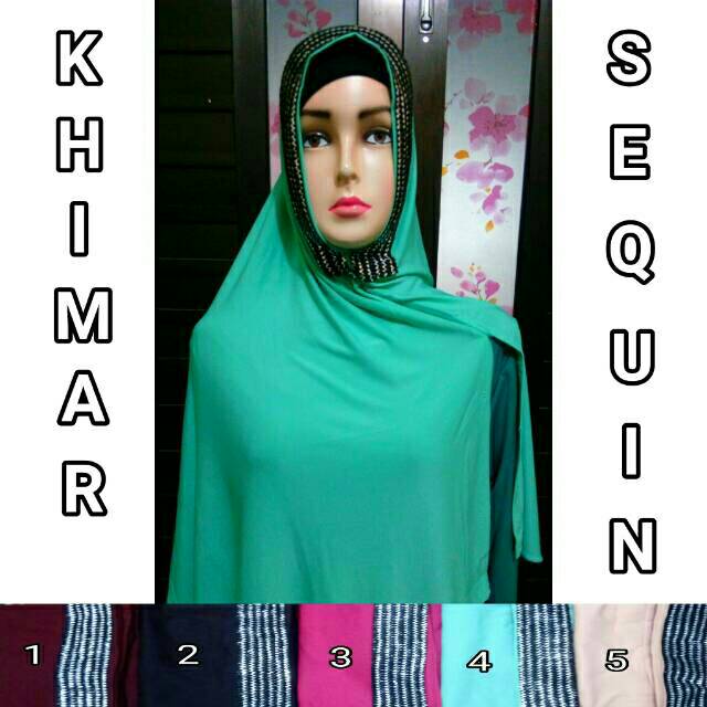 Khimar Squin / Jilbab Syiria / Jilab Belah Samping