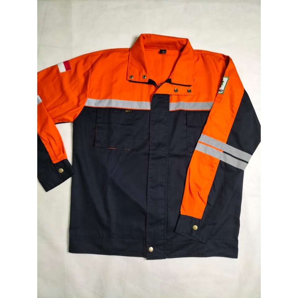 Wearpack Atasan Semi Jaket | Baju Safety Navy - Orens