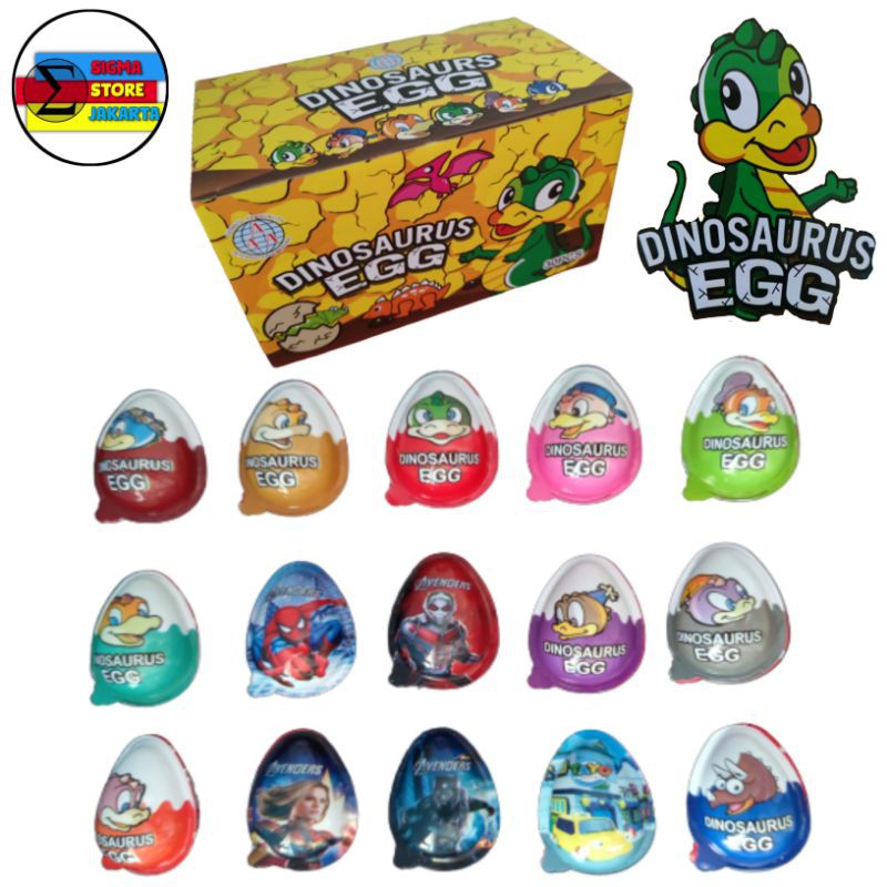 Coklat Telor Dinosaurus Rasa Susu Eceran - Dinosaurs Egg Cokelat Compound Hitam