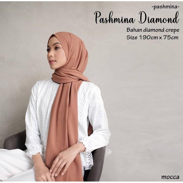 PASHMINA ZARA  DIAMOND CREPE BAHAN DIAMOND PREMIUM