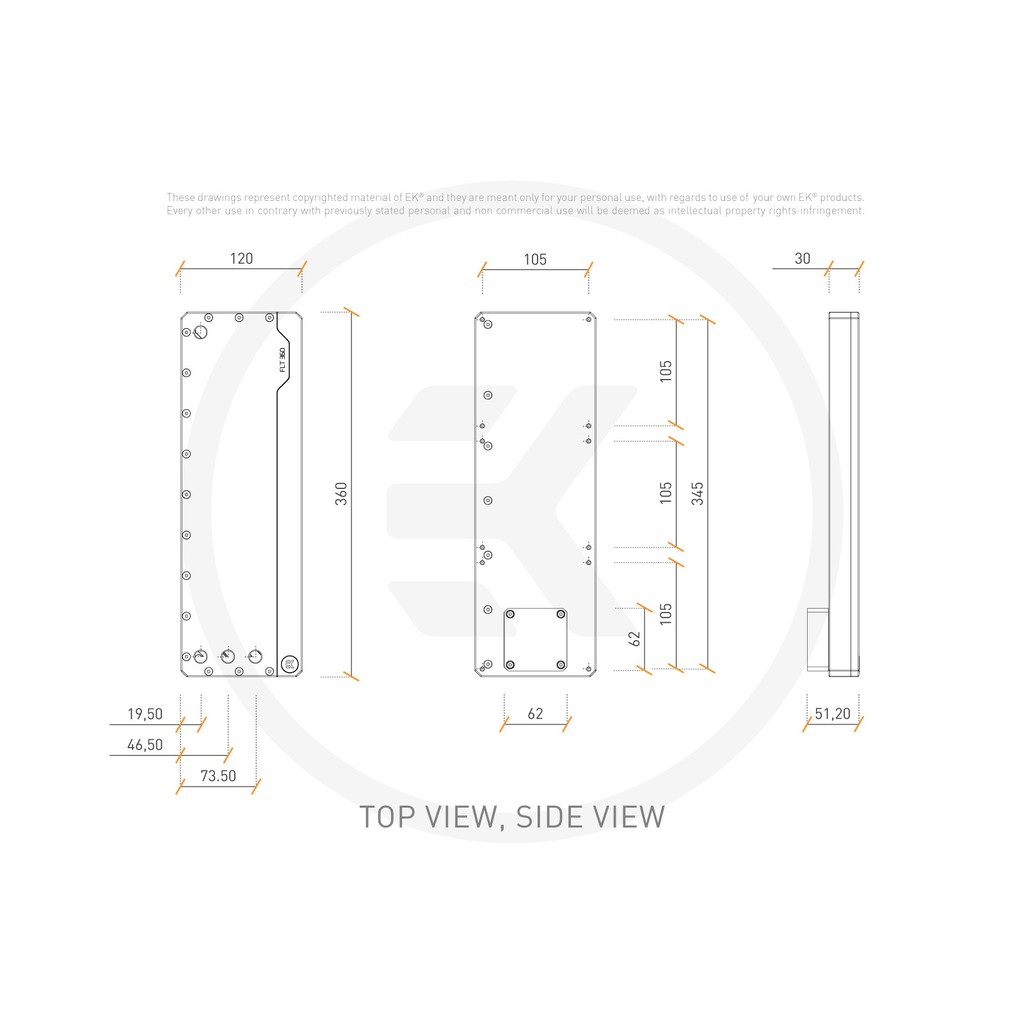 EKWB EK Quantum Kinetic FLT 360 DDC PWM D-RGB - Plexi Include PUMP