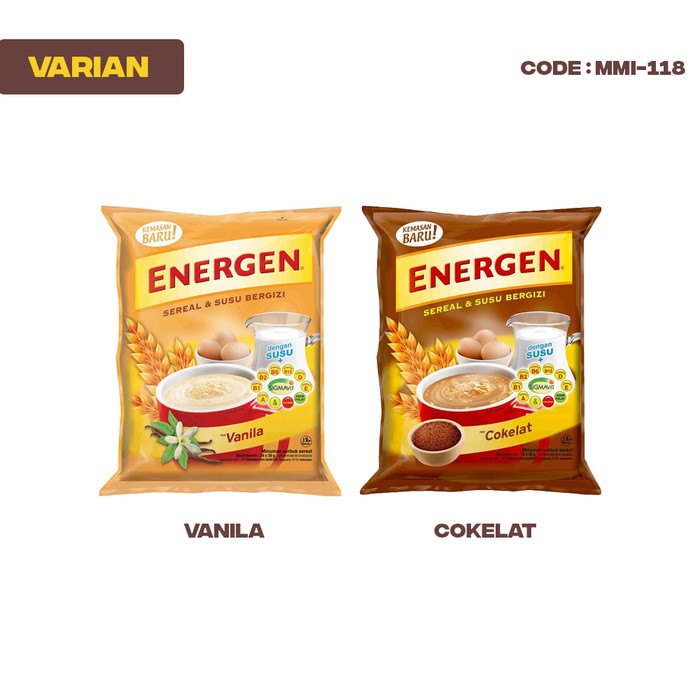 

Energen Sereal 29 Gr Isi 10 Sachet-Per Renceng Minuman Sehat (Mmi-118)