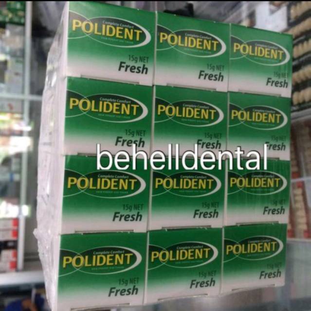 60gr POLIDENT KRIM PEREKAT GIGI TIRUAN - Lem Gigi Palsu Polident Adhesive Fresh 60 gr 60gram 60 gram