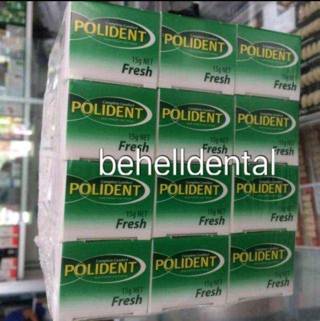 60gr POLIDENT KRIM PEREKAT GIGI TIRUAN - Lem Gigi Palsu Polident Adhesive Fresh 60 gr 60gram 60 gram