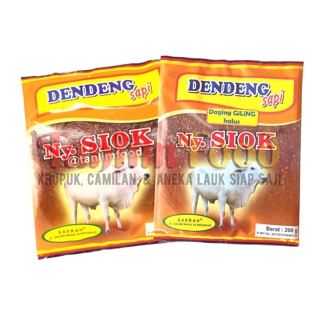 Dendeng Sapi Original / Giling Halus Ny Siok - 200gr