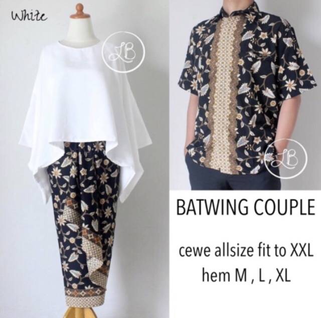 BATWING COUPLE/KEBAYA COUPLE/KEBAYA KUTUBARU