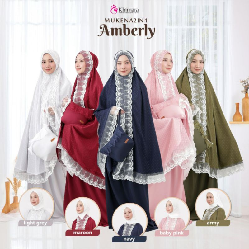 Mukena Eksklusif Amberly ori by Khimara
