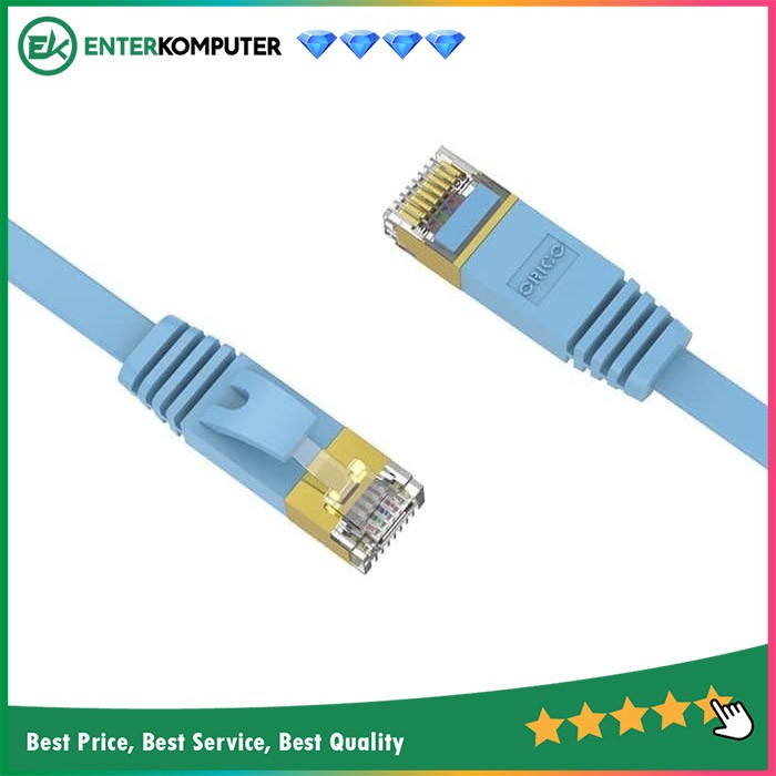 Orico Kabel LAN CAT 6 Flat 1 Meter - PUG-GC6B-10