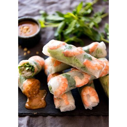 Rice Paper Banh Trang 22 cm isi 5 lembar Kulit Lumpia Vietnam Spring Roll Salad Wrap