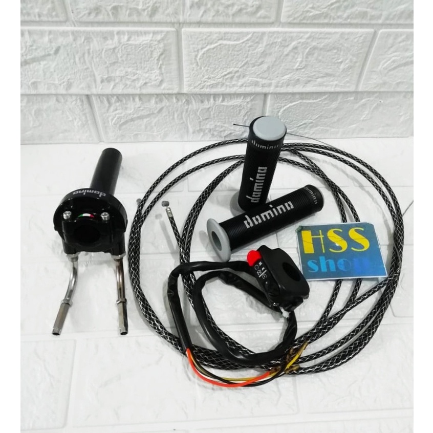 Gas Spontan 2 Kabel + Handgrip + Saklar Kanan + Kabel Gas = Sonic 150 R, Gsx 150 R, Nmax 155, Pcx 15
