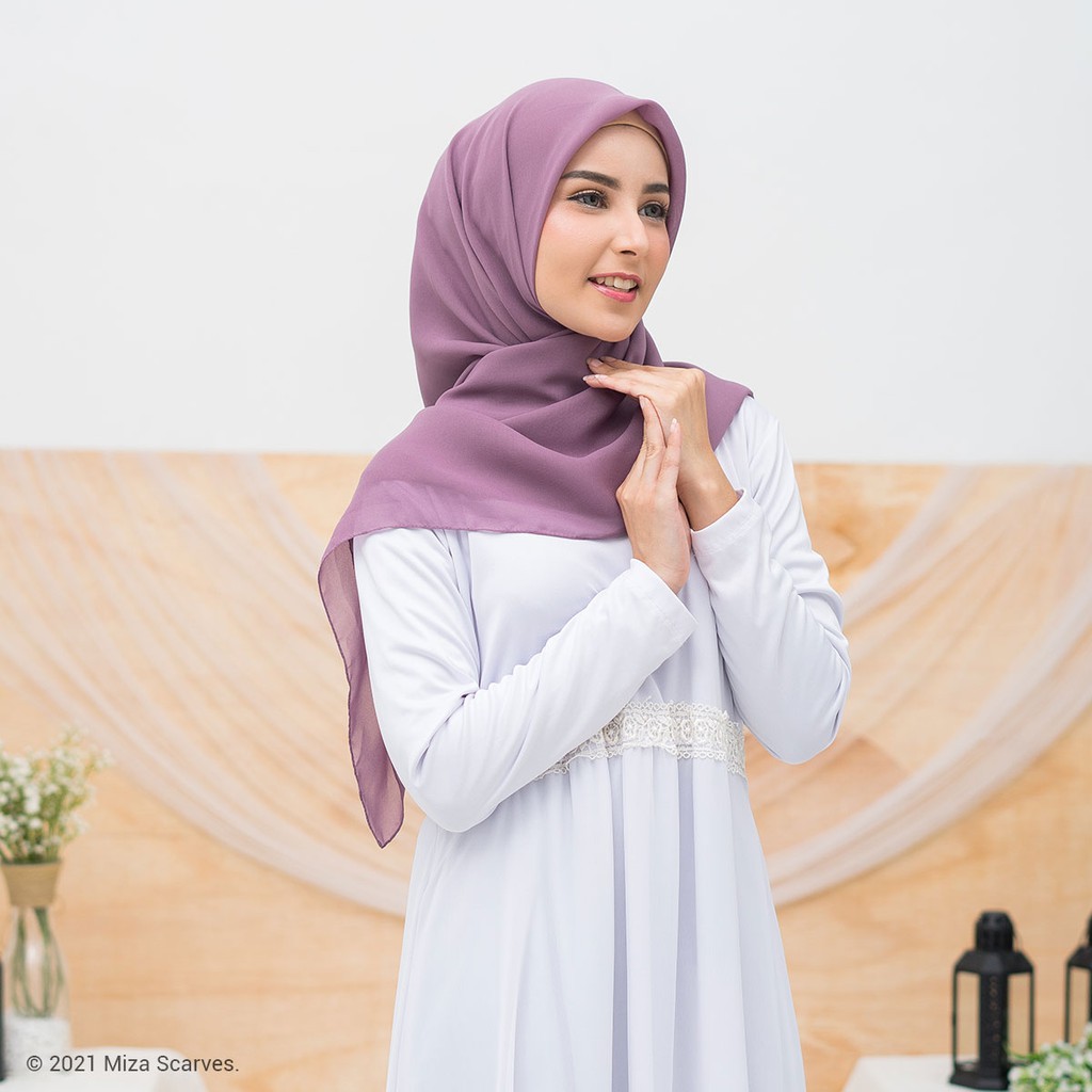 Hijab Segiempat Polycotton Scarf Premium Part 1 Hazel by MIZA-1