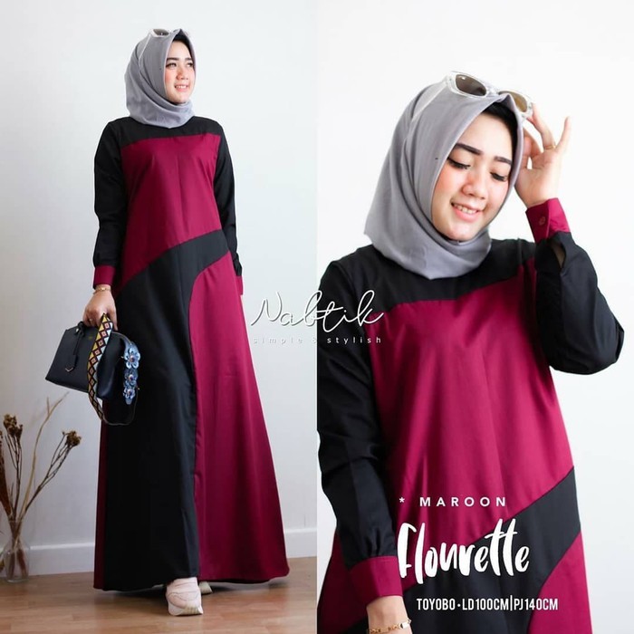 Gamis Sari / Gamis Polos / Baju Gamis / Gamis Terbaru / Gamis Sar UG441 Baju Muslim Wanita Baju Ga