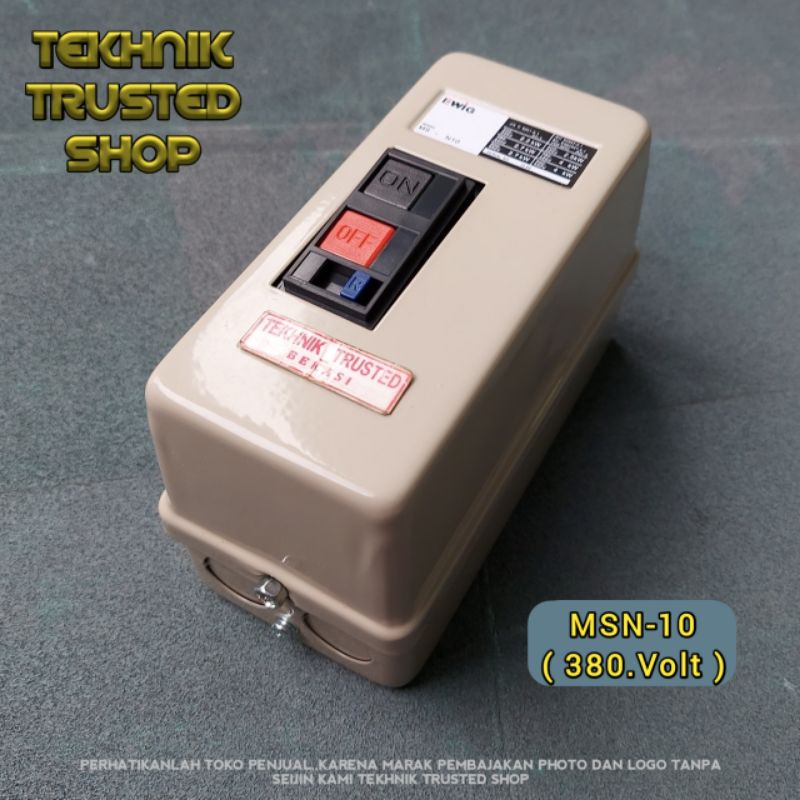 DOL auto starter MSN10 380volt Magnetic switch contactor metal box