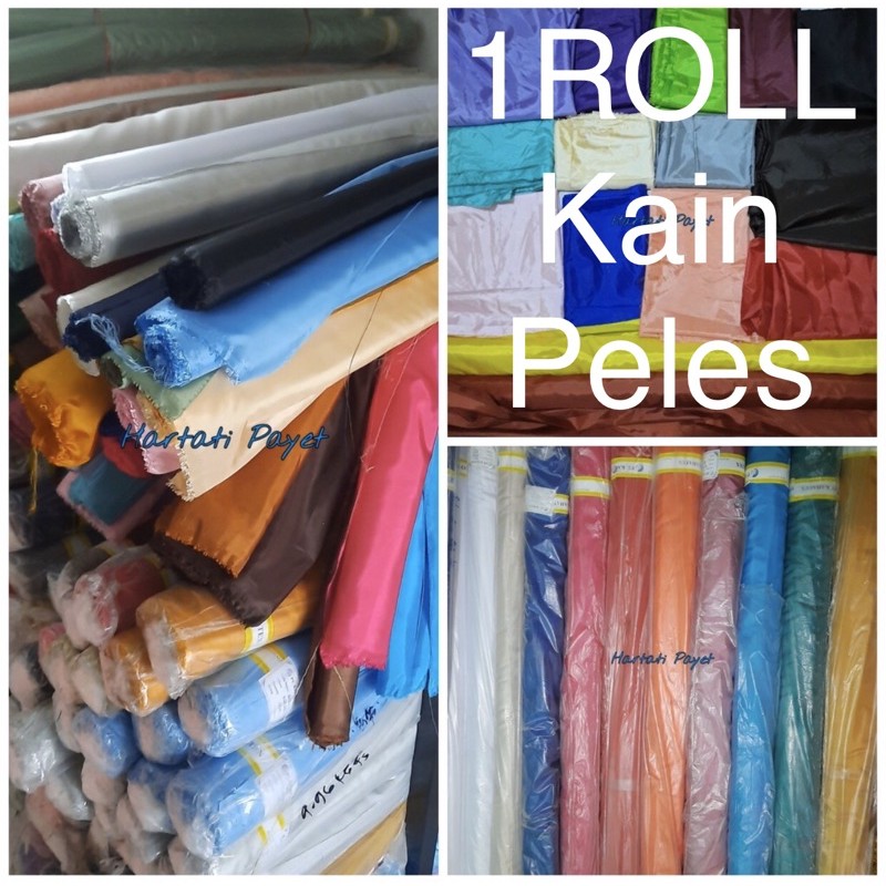 READY 1 Roll Kain Peles Habute Habutai Kahatex Kain Dekor