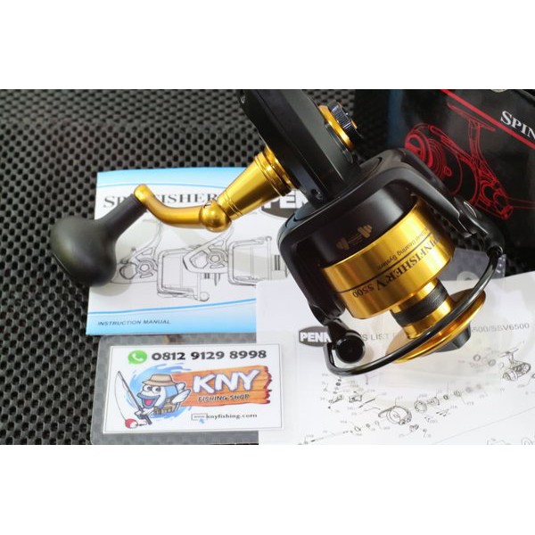 Reel Penn Spinfisher V 5500 reel mancing badak dinosaurus