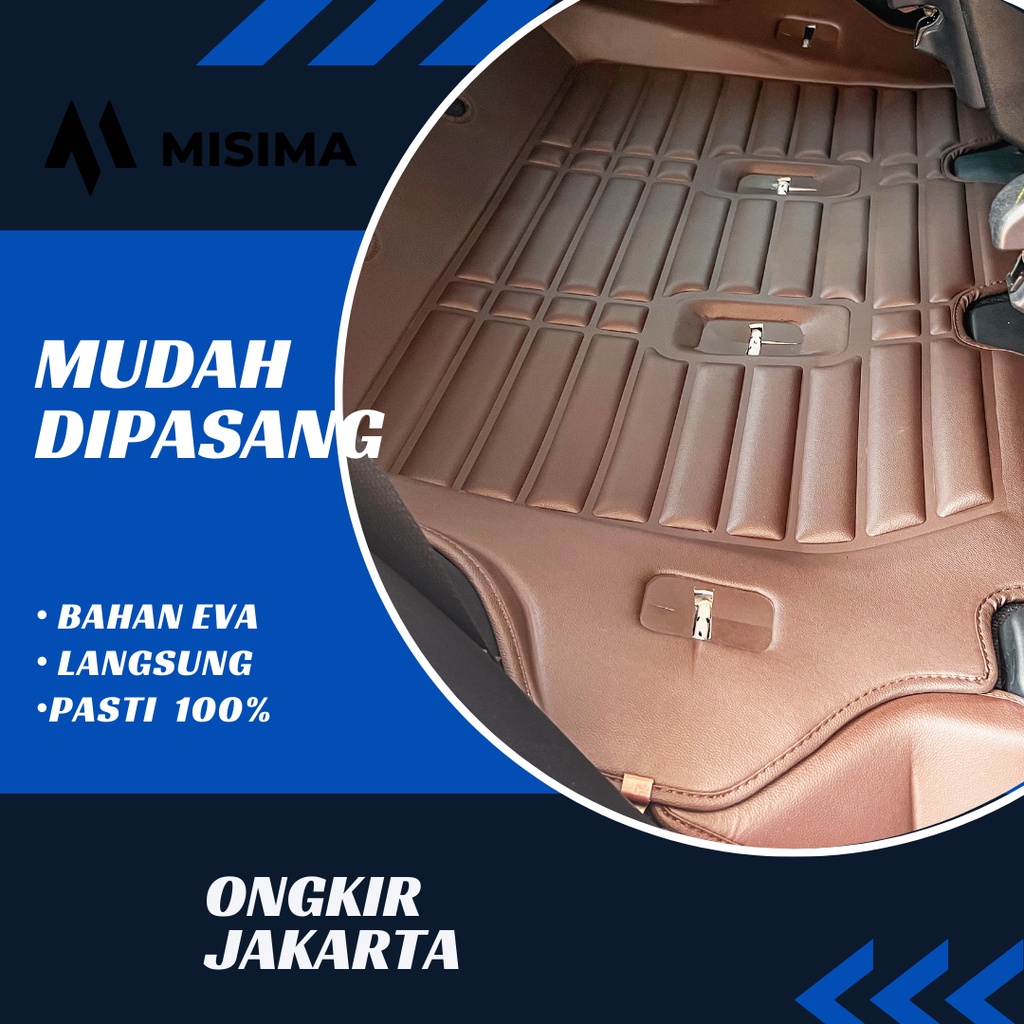 Karpet 5D / Car Mats Toyota Fortuner / Innova 2016 - 2022 Motif Carbon Premium