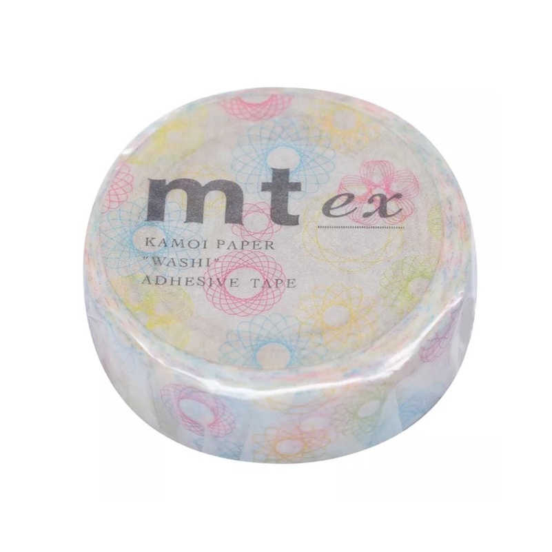 

washi tape mt Spirograph Washi Masking Tape 1 roll original murah washi tape aesthetic solasi kertas isolasi kertas lucu selotip kertas Solatip kertas
