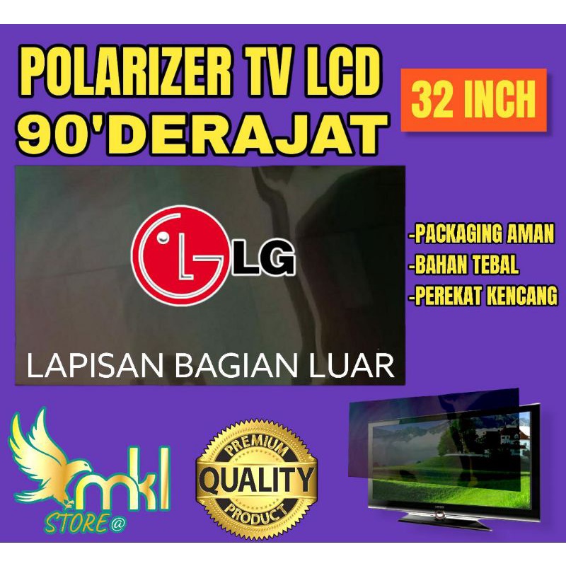 Jual Polaris Polarizer Tv Lcd Led Inc Derajat Pelapis Plastik