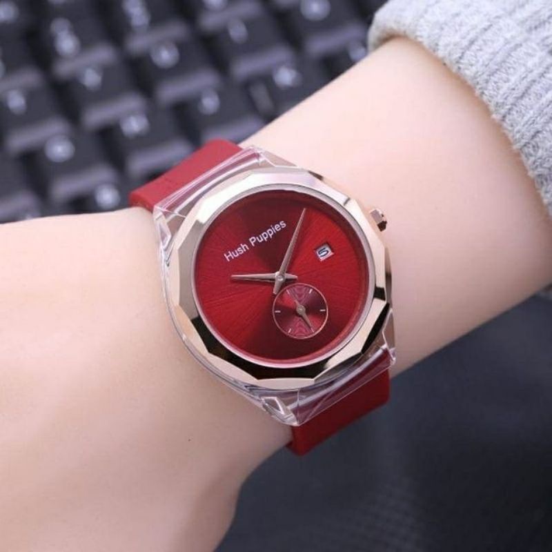 JAM TANGAN WANITA HUSS PUPPIES ANALOG TANGGAL AKTIF_JAM TANGAN WANITA MURAH_JAM TANGAN WANITA TAHAN AIR_JAM TANGAN WANITA WATER RESISTEN_JAM TANGAN WANITA BAYAR DI TEMPAT