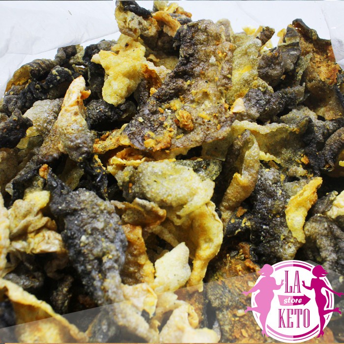 

Salmon Fish Skin 1000gr (1Kg) | Kerupuk Kulit Salmon Seasoned