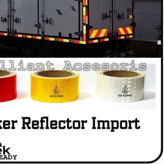 

֍ Stiker Reflector Reflektor - Stiker Box Truk - Stiker Pantul Cahaya ☞
