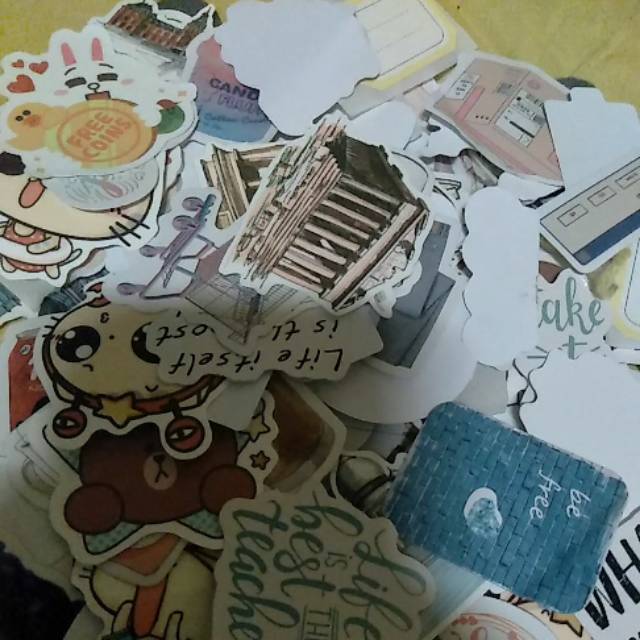 

Sticker for journal random picture isi 25 pcs