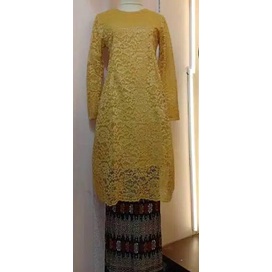 ☚ atasan kebaya brukat dres / brokat kurung /kebaya brokat /atasan kebaya /kebaya hijau botol/ kebay