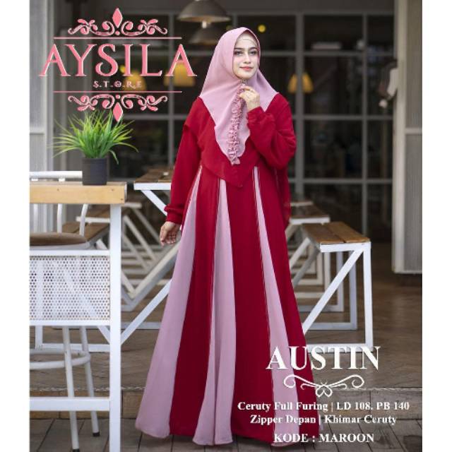 New Gamis Austin Syari by Aysila Hijab