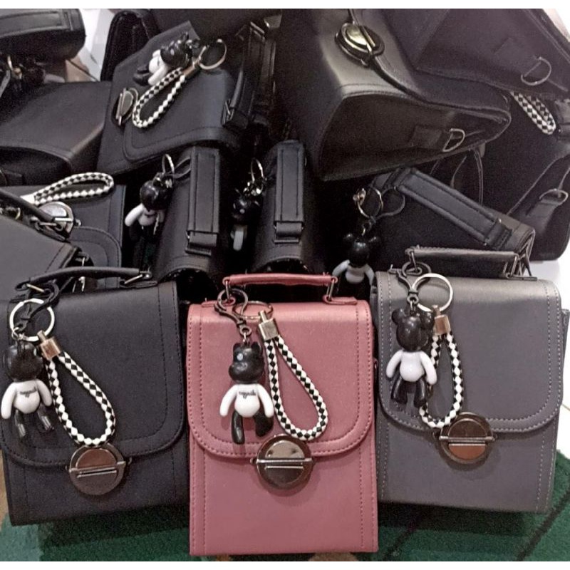 REALPICT Miniso Tas SLempang Tengteng free gantungan boneka