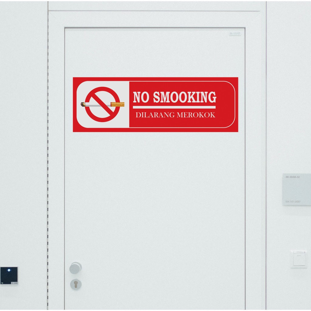

STICKER DINDING NO SMOKING DILARANG MEROKOK / STICKER KACA Amito Interior