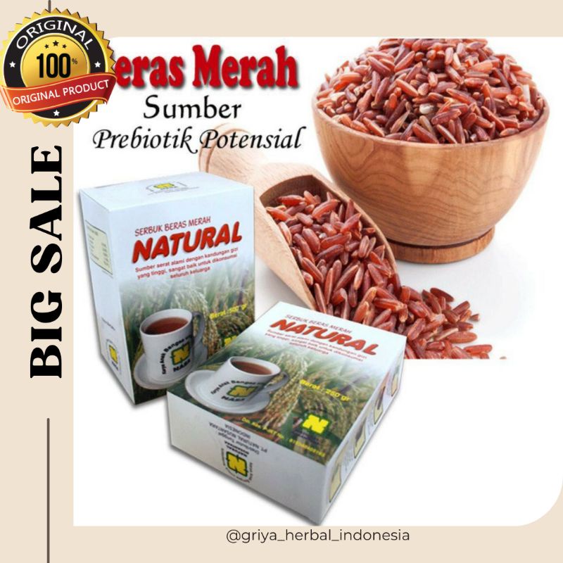 

serbuk beras merah 500 250 gram original atasi masalah pada lambung