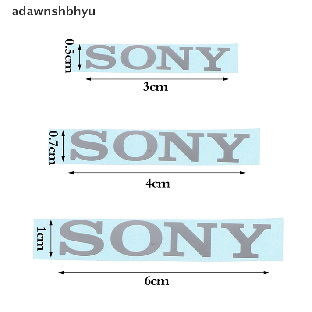 Adawnshbhyu Stiker Label Logo Silver Kamera Audio Handphone Komputer Logo Logam Untuk SONY