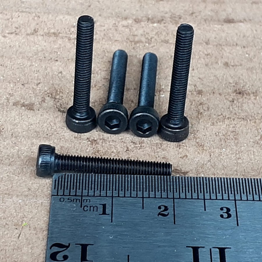 BAUT L BAJA M3 X 20 PANJANG 2CM / BAUT M3 / BAUT 5,5 KUNCI L2,5 / L 2,5 FULL DRAT / BAUT L M3 X 20 B