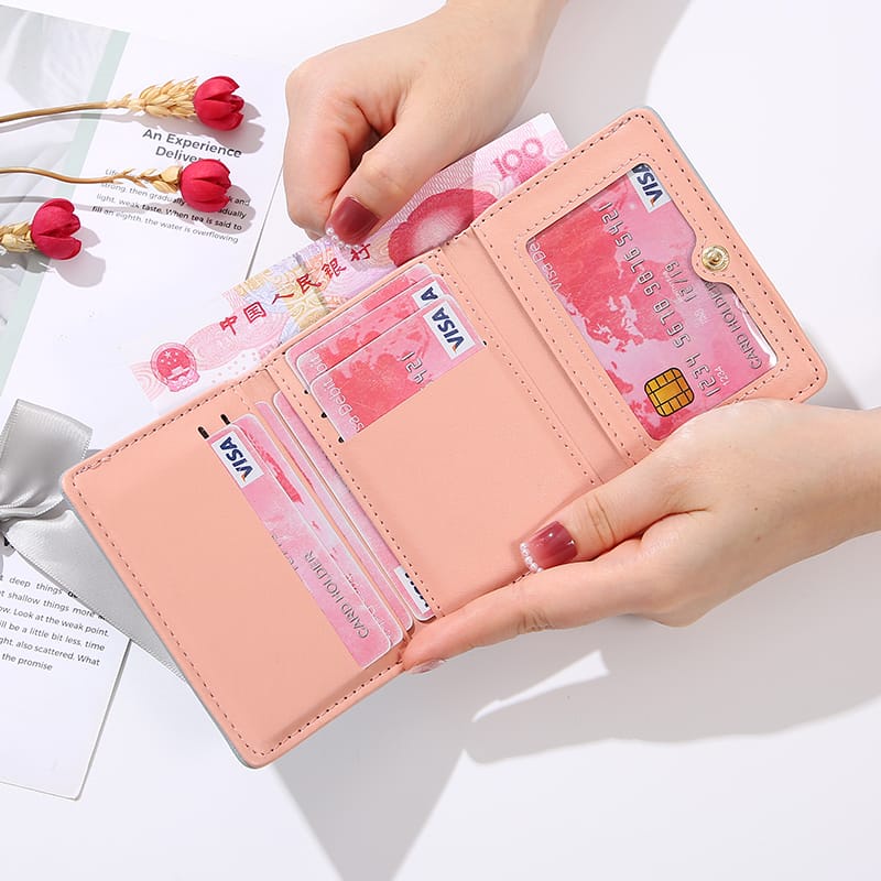 ASIN829 Dompet Lipat Wanita Impor Wanita Terlipat Dompet Mini D234 Dompet mini portabel dompet wanita impor berkualitas tinggi dompet mini wanita murah