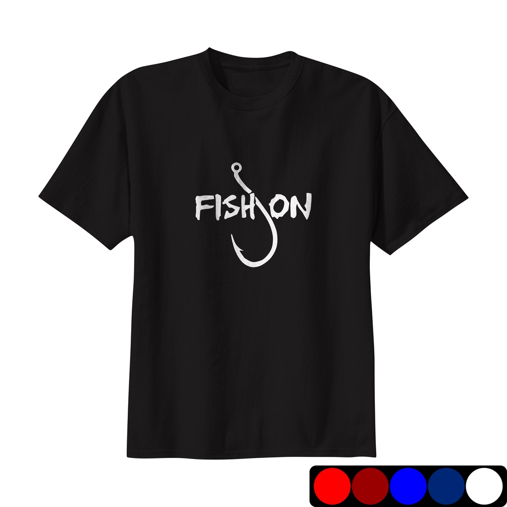 KAOS TUKANG MANCING FISH ON KAOS RELIX SHIMANO MAGURO DAIWA KAOS LENGAN PENDEK KASUAL KAOS PRIA