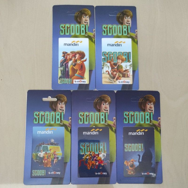 Mandiri eMoney Edisi SCOOB! (Scooby Doo) ORI /Like eTOLL Tapcash Flazz or Brizzi