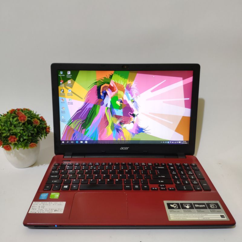 laptop gaming dan editing acer aspire E5 571G - core i7 gen5 - ram 16gb - dual vga Nvidia 4gb