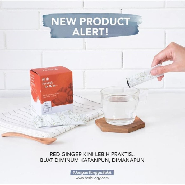 

Herbilogy On the Go Red Ginger (Jahe Merah) Extract Powder 20 sachets (BERKUALITAS)