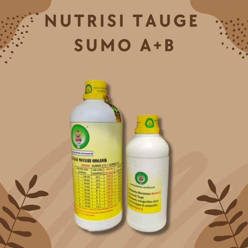 Nutrisi Tauge Pupuk Tauge SUMO paket A dan B Obat Tauge