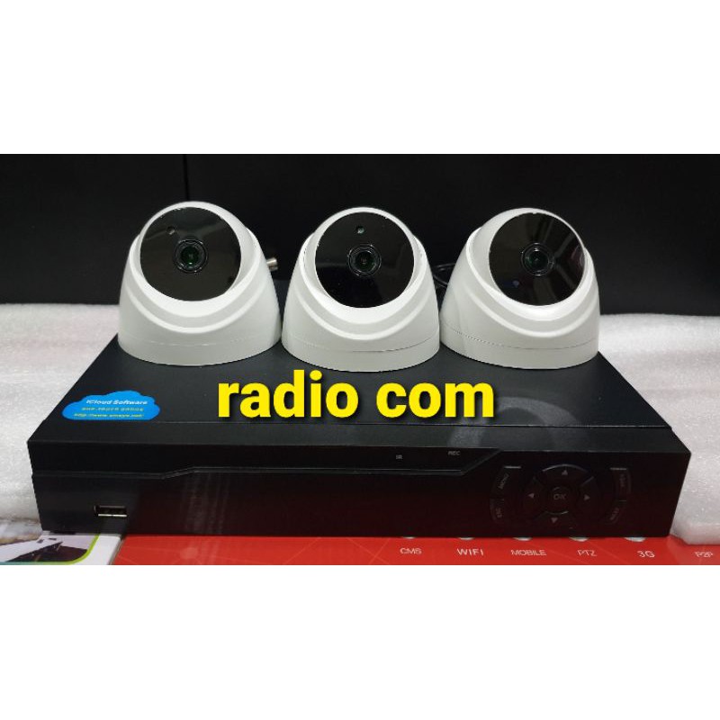 paket cctv 4 chanel 3 camera 5mp 1080p turbo hd ir sony exmor. 3 indoor